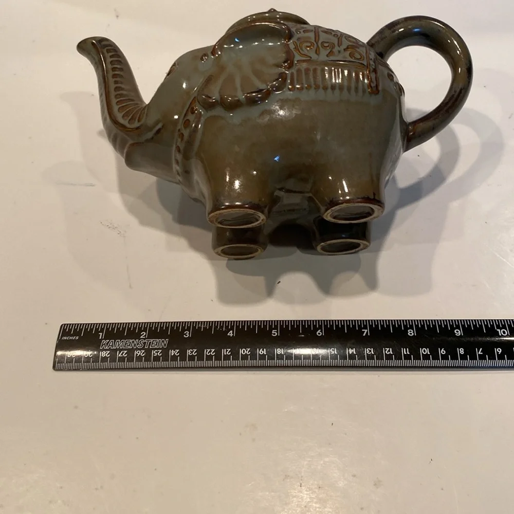 Pier 1 Imports Ceramic Elephant Teapot